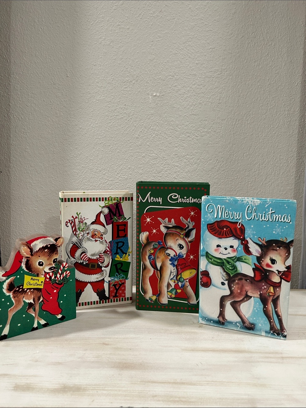 Mr. Christmas-Hollow Faux Book Boxes with Hidden Storage In Retro Designs
